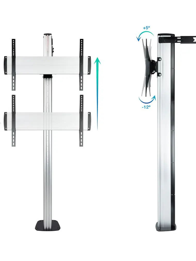 Tooq FS2270M-B Soporte suelo fijo  37-70