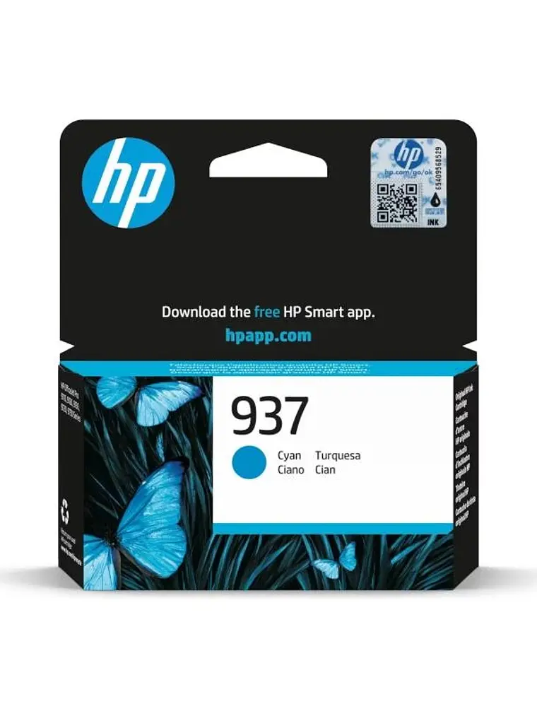 HP Cartucho 937 Cian 1