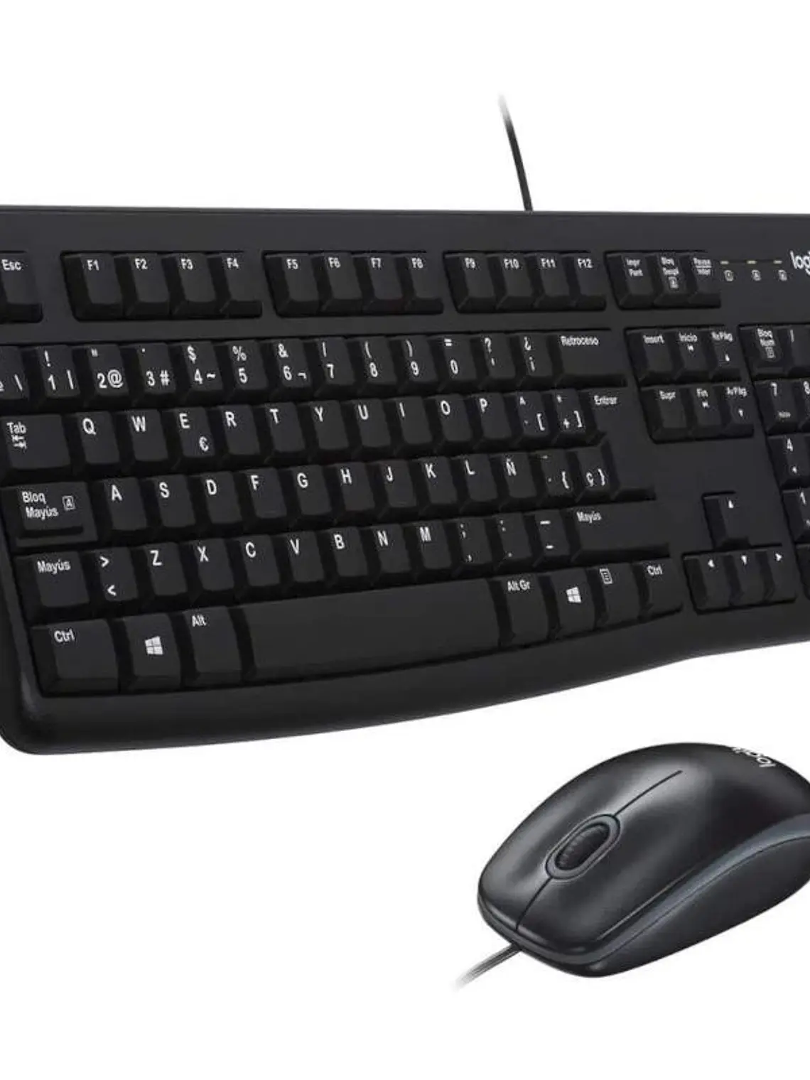 Logitech MK120 Teclado + Ratón óptico 1000dpi USB 1