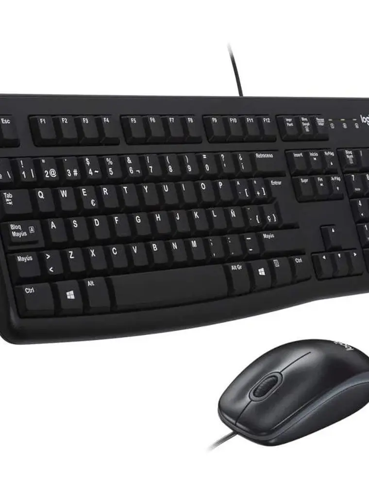 Logitech MK120 Teclado + Ratón óptico 1000dpi USB 1