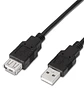 Aisens Cable USB 2.0 tipo A/M-A/H negro 3.0m - Miniatura 2
