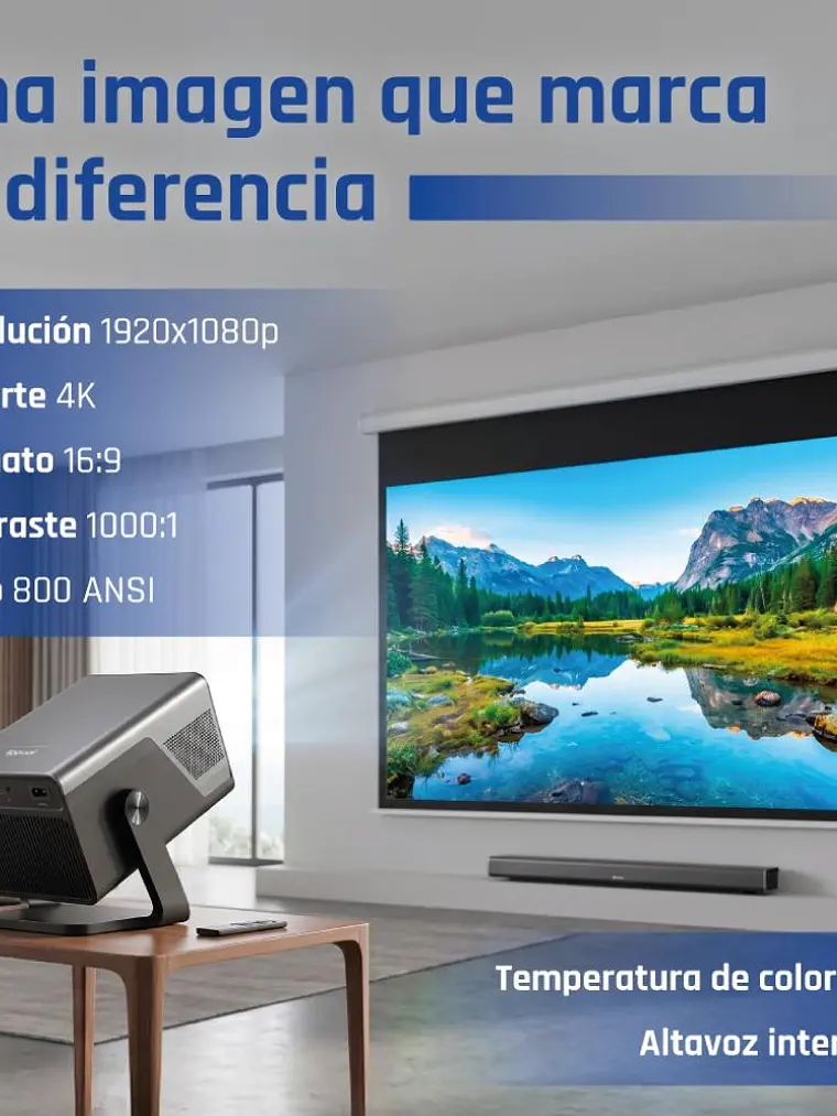 iggual Proyector 4K 1080p Pro 800ANSI Android 2