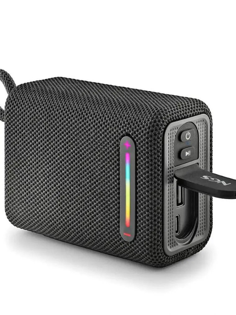 NGS Altavoz Rollerfuria1 BT RGB IPX6 Negro 15W 3