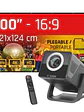 iggual Pack proyector 4K + lona proyección120