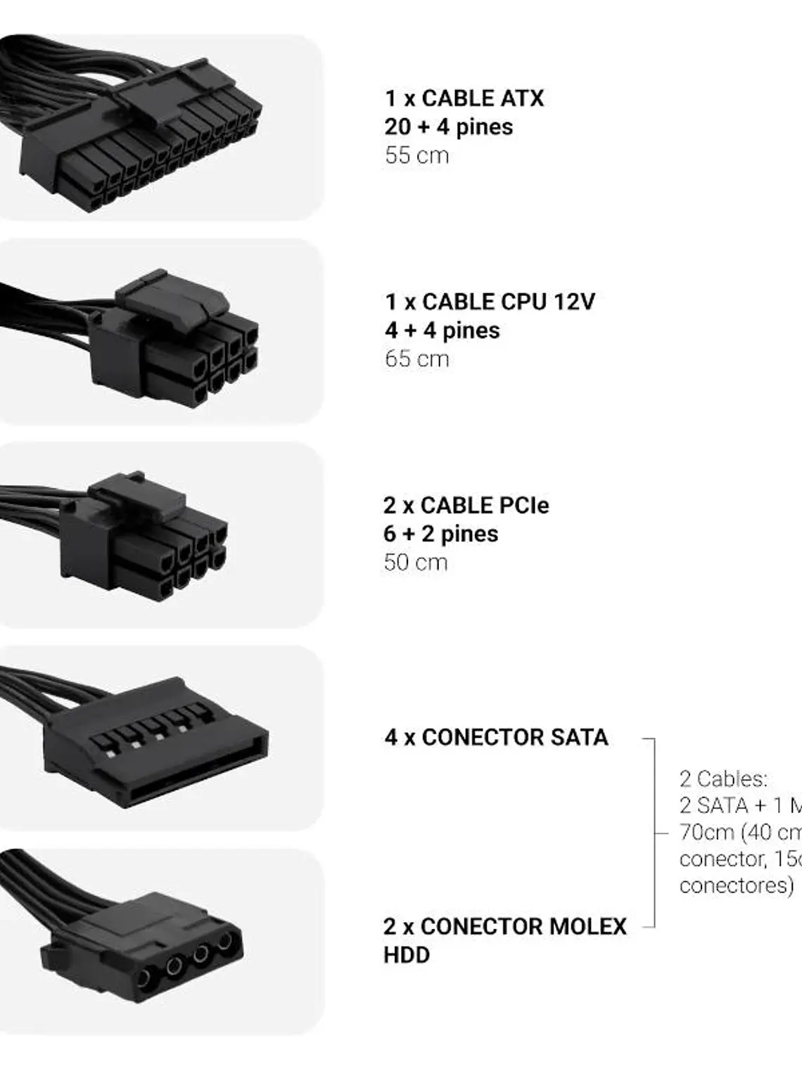 COOLBOX Fuente Alimentac. ATX POWERLINE III 550W 2