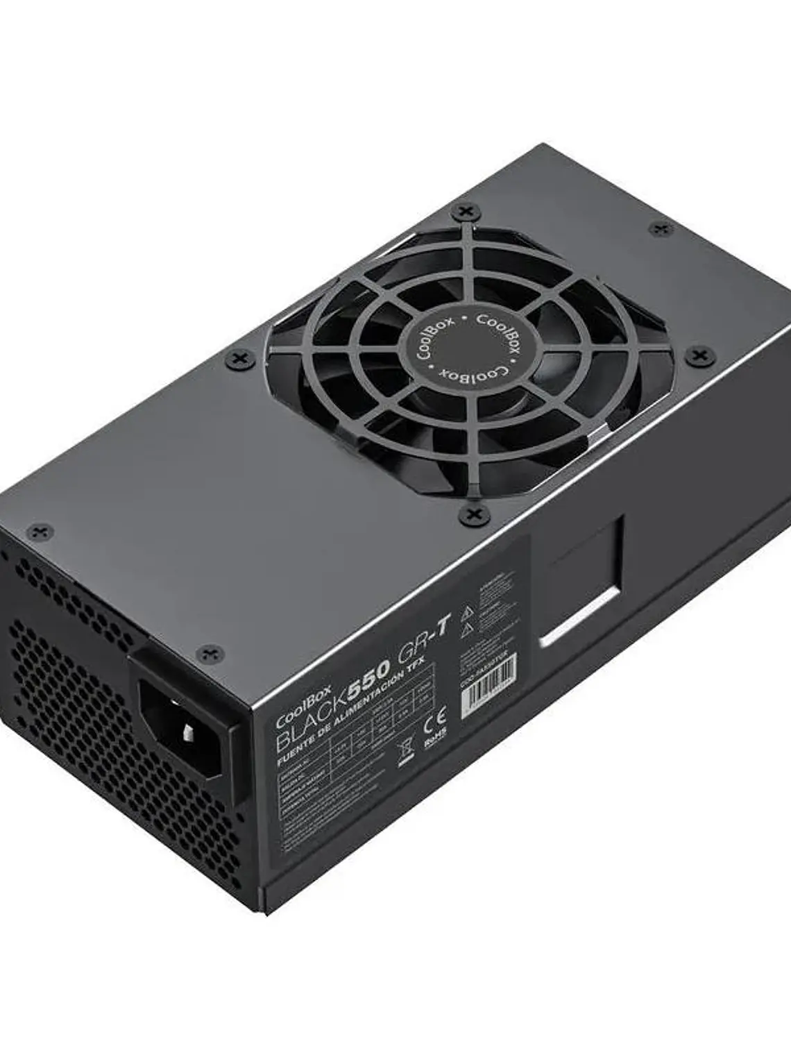 CoolBox Fuente Alimen.TFX BLACK550 GR-T 550W Negra 1