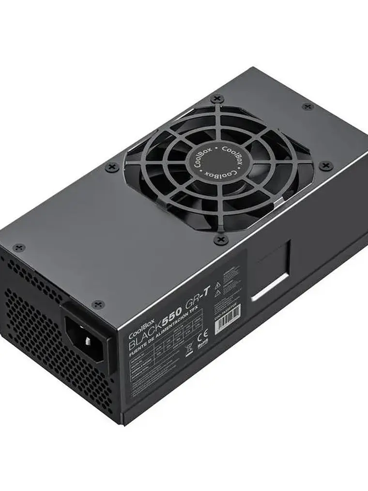 CoolBox Fuente Alimen.TFX BLACK550 GR-T 550W Negra 1