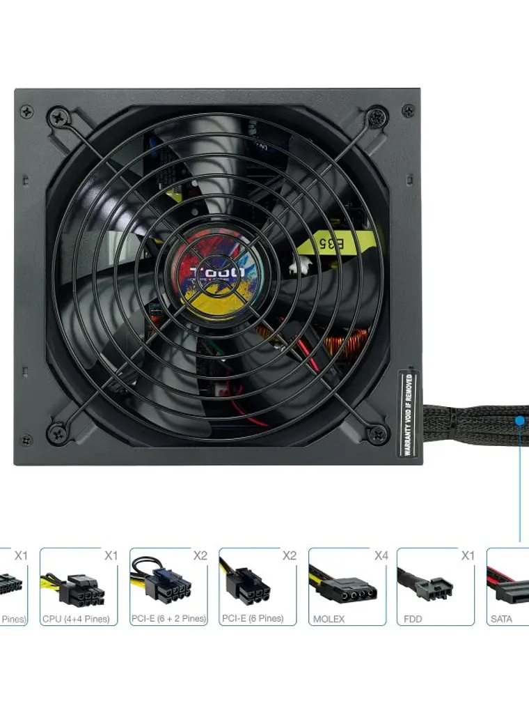 Tooq Fuente Alimentación TQAPOLO-750SP 750W 1