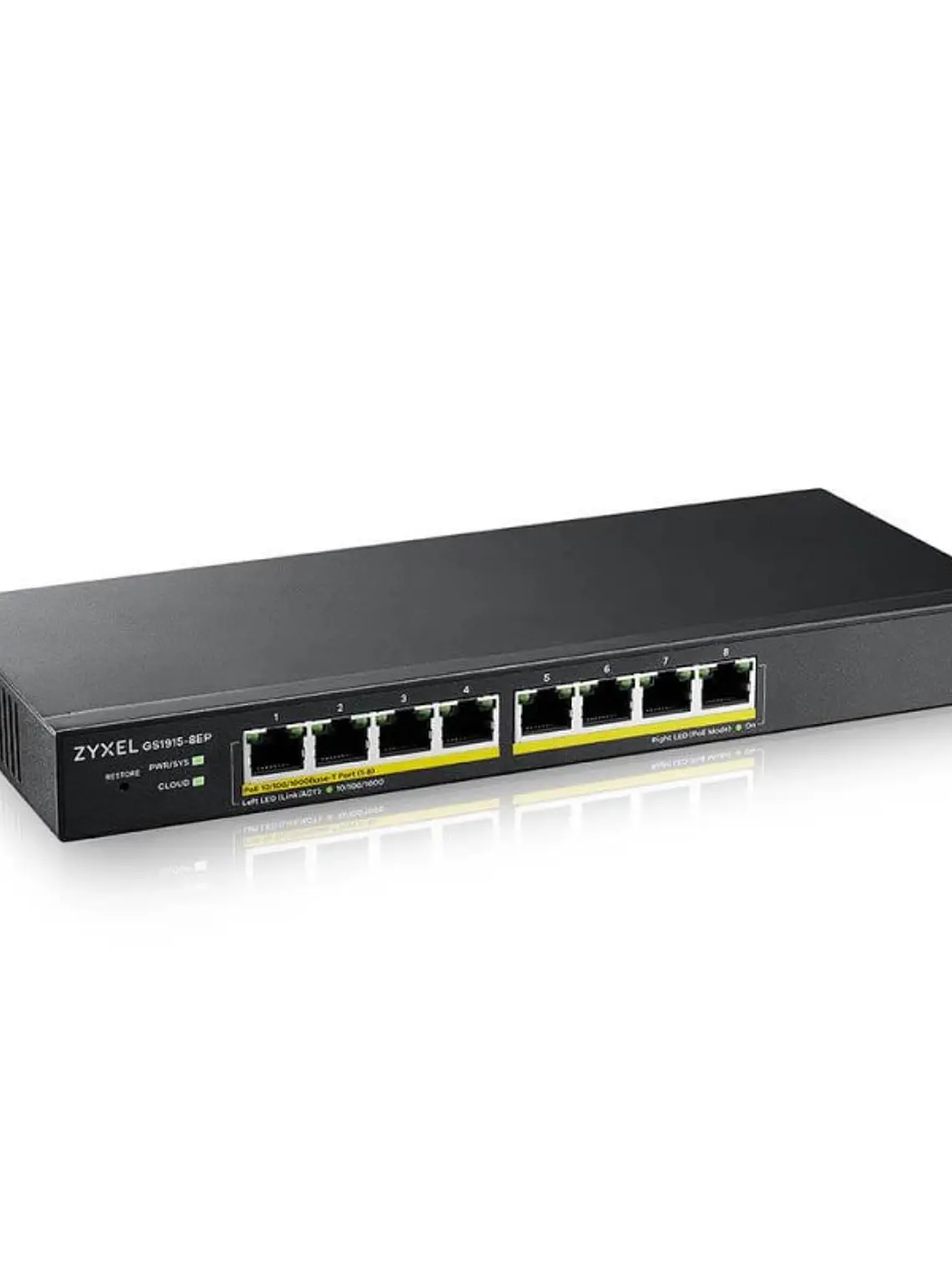ZyXEL GS1915-8EP Smart Switch 8xGbE PoE 60W Nebula 3