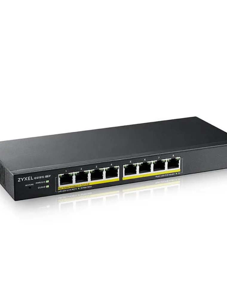 ZyXEL GS1915-8EP Smart Switch 8xGbE PoE 60W Nebula 3