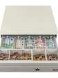 iggual Cajón portamonedas IRON-30W 42cm 5+5 blanco - Miniatura 1