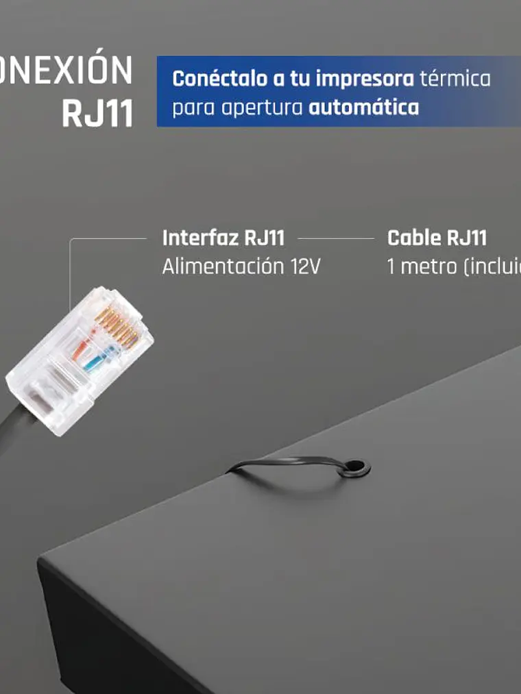 iggual Cajón Portamonedas IRON-10 38cm 4+6 negro 3