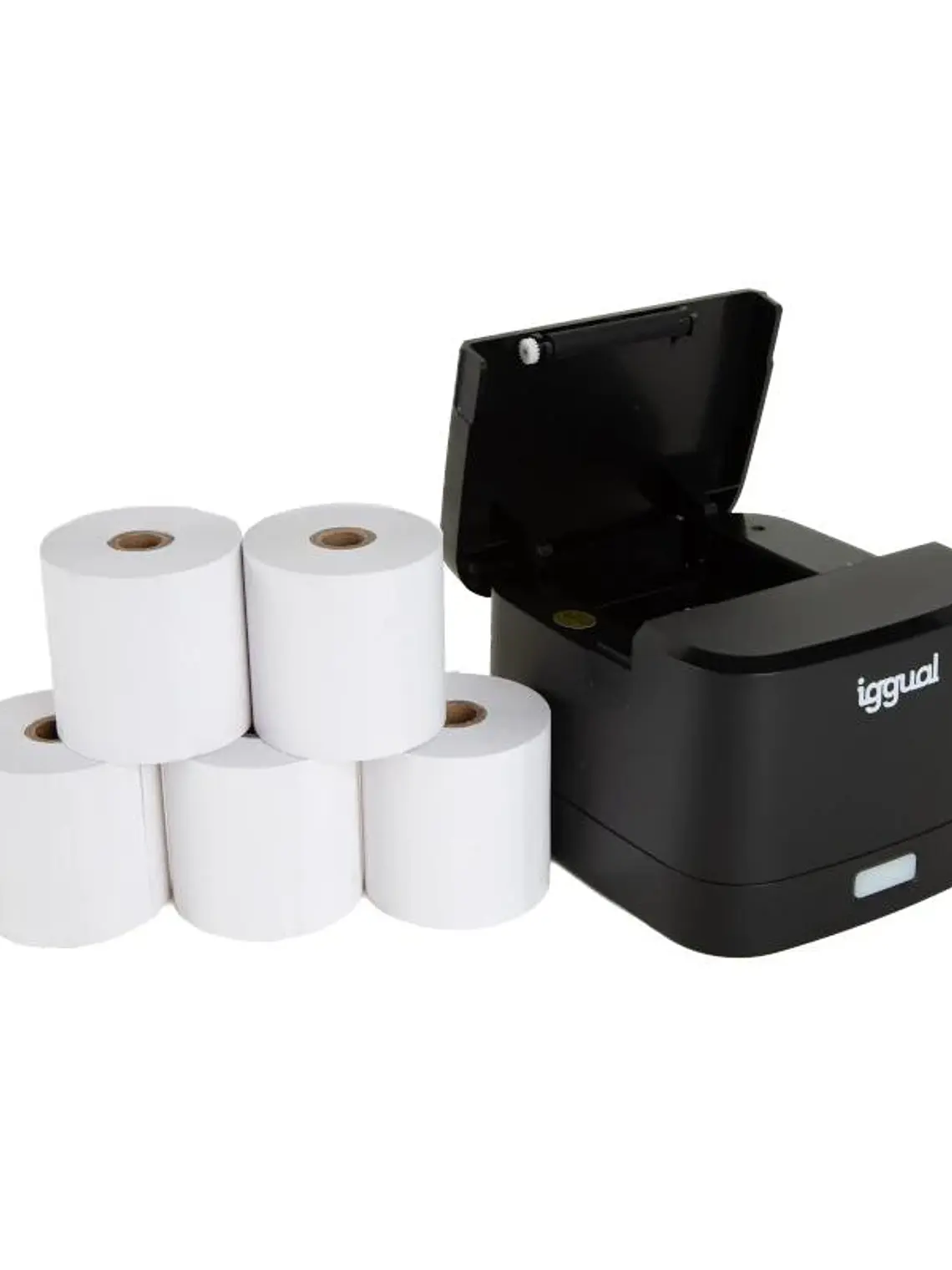 iggual Kit impresora térmica TP EASY 58 + 5 rollos 4