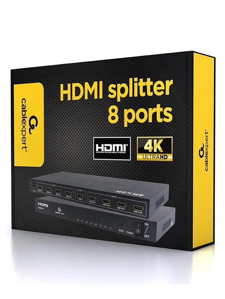 Gembird Divisor HDMI de 8 puertos Admite vídeo 3D 2