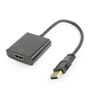 Gembird Adaptador de pantalla USB a HDMI, negro
