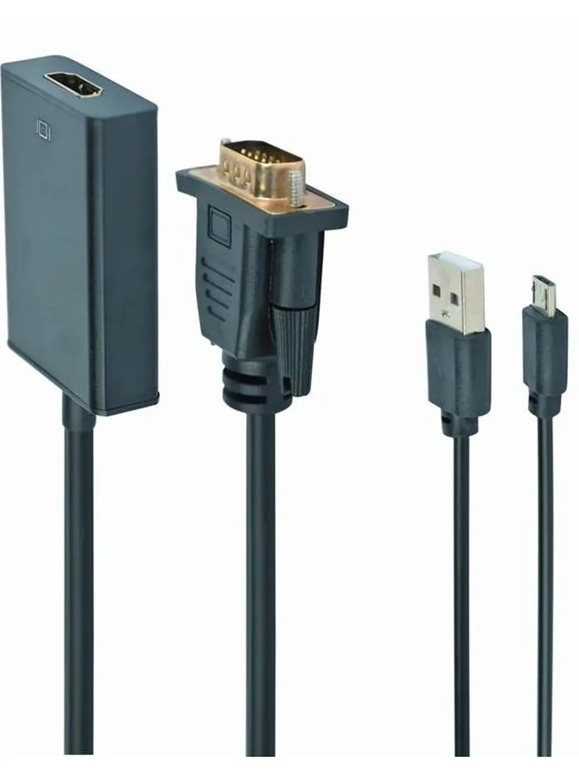 Gembird Cable adaptador VGA a HDMI, 0,15 m, negro 1