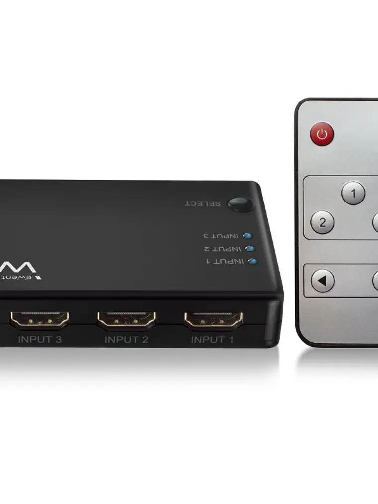 EWENT EW3730 Switch HDMI 4K 3x1con mando distancia 3