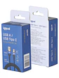 iggual Cable USB-A a tipo C 3A 100 cm trenzado LED - Miniatura 2