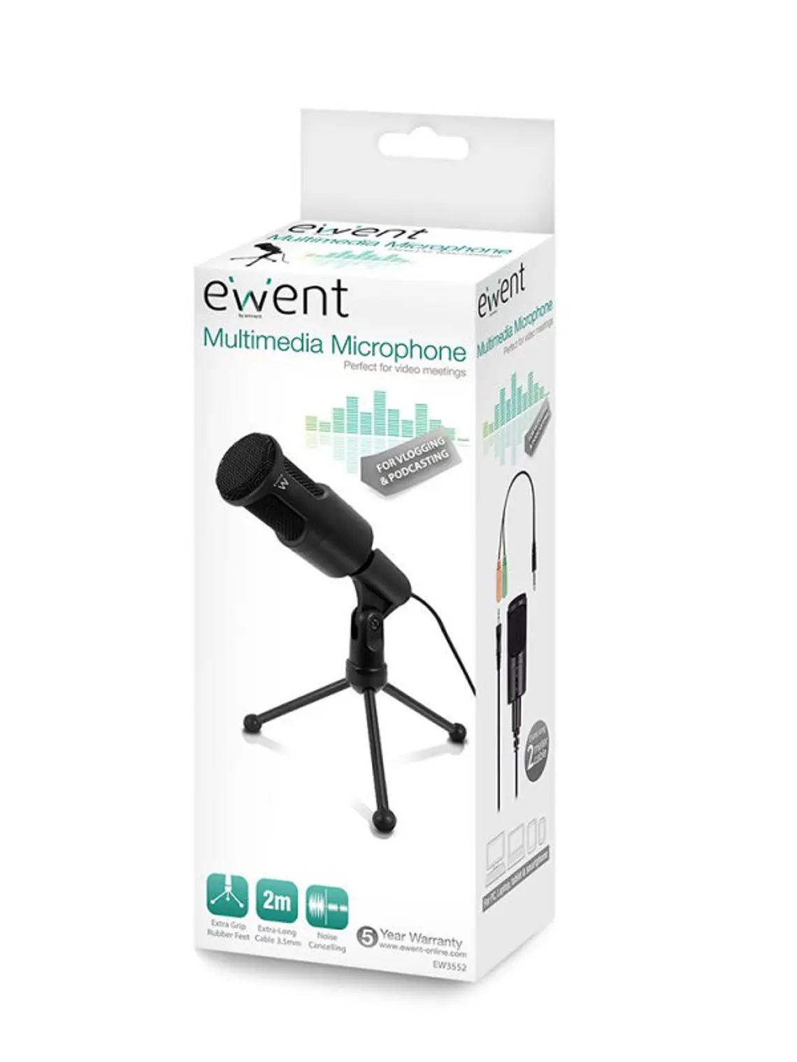 Ewent EW3552 Micrófono Multimedia Cancelación Ruid 4