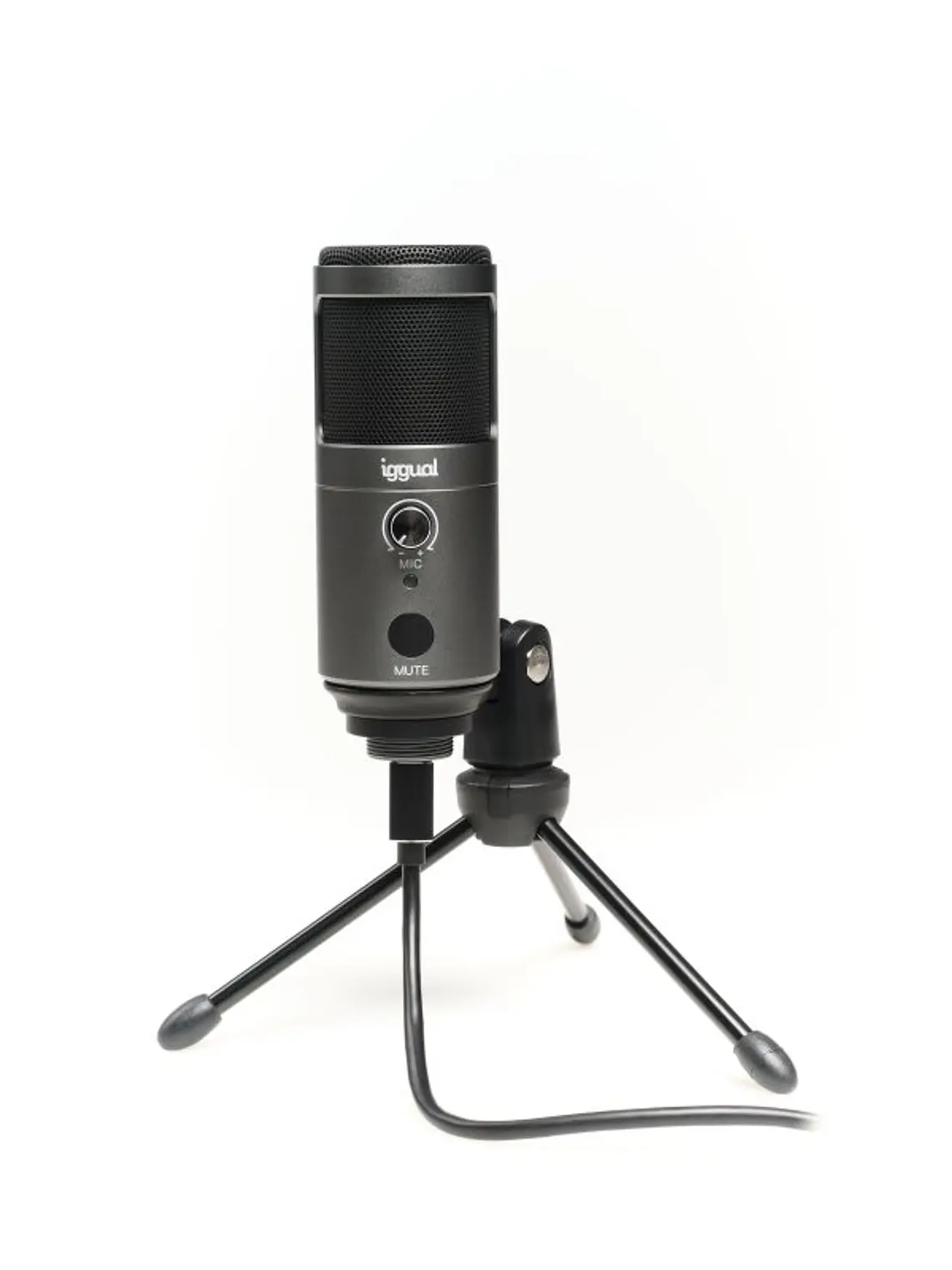 iggual Micrófono condensador Podcasting Pro gris 1