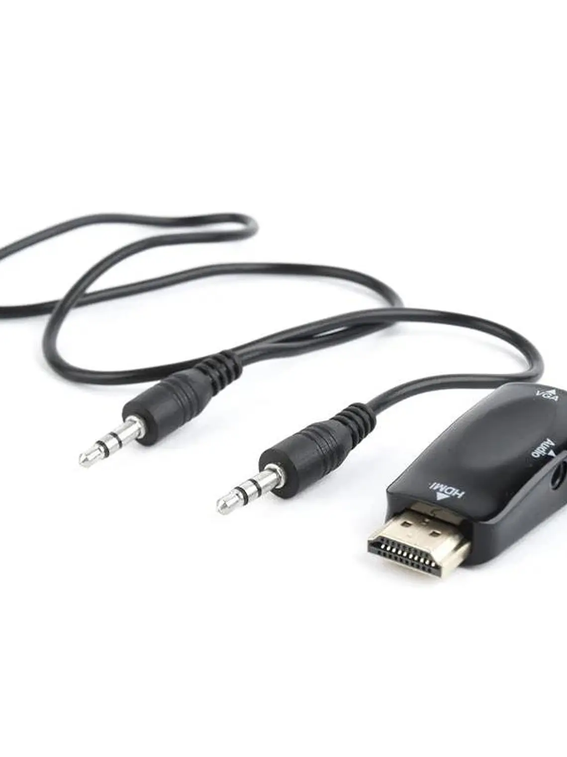 Gembird Adaptador HDMI a VGA y audio, negro 1