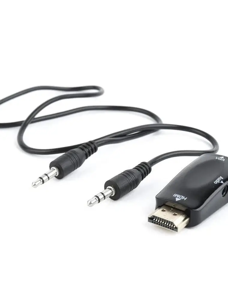 Gembird Adaptador HDMI a VGA y audio, negro 1