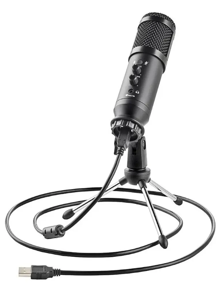 NGS MICROFONO UNIDIRECCIONAL CON TRIPODE Y USB 3