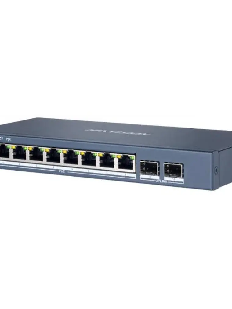 Hikvision DS-3E1510P-EI/M (B) Switch 8xGb PoE 2xGb 1