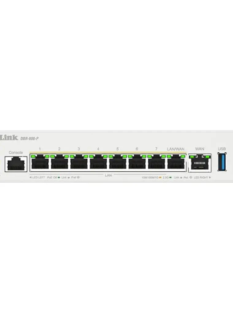 D-Link DBR-600-P Router PoE 9x2.5G 120W 4
