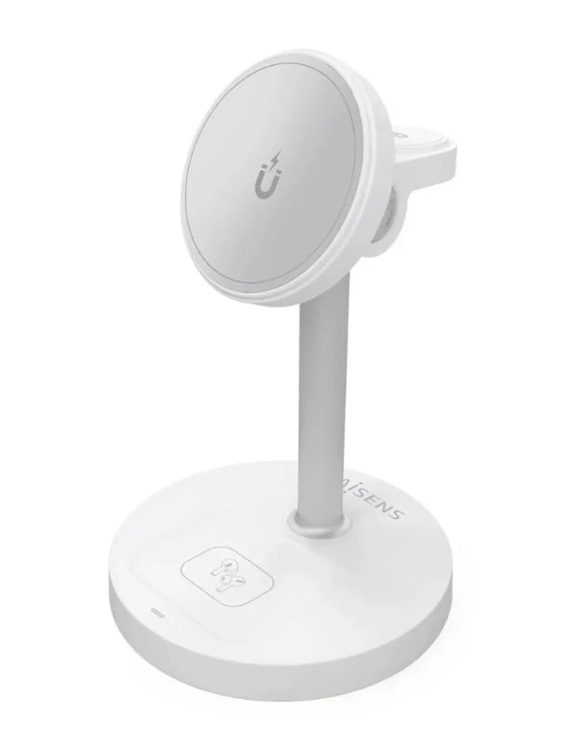 Aisens Cargador Inalámbrico USBC 15W 3 en 1 Blanco 1