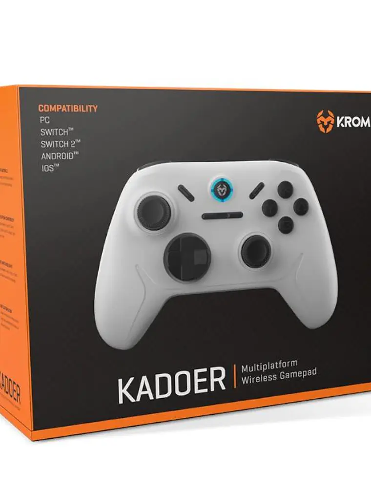 KROM Gamepad KADOER Wireless Mult Plat. 5.0 Blanco 4