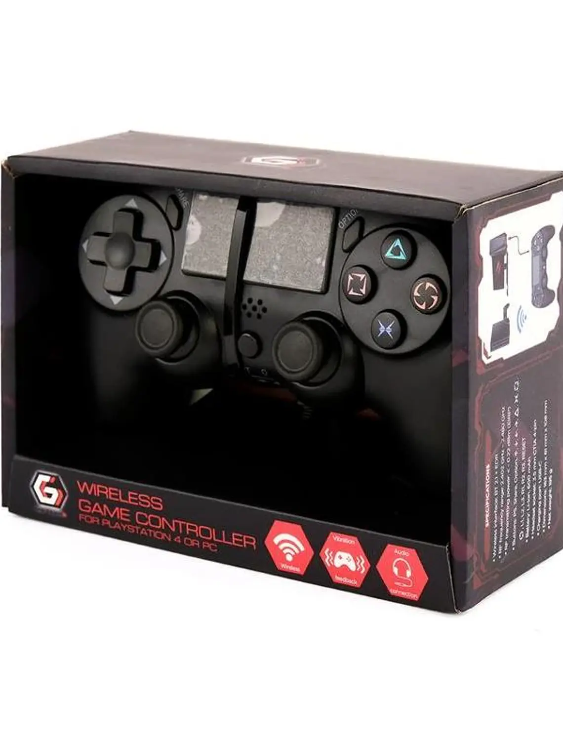 GEMBIRD Controlador juegos inalámb PlayStation4/PC 3