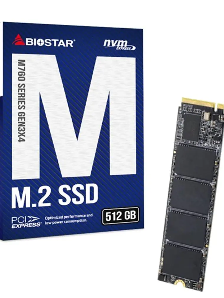 Biostar SSD M760 512Gb Pcie Gen3x4 NVMe 1.3 1