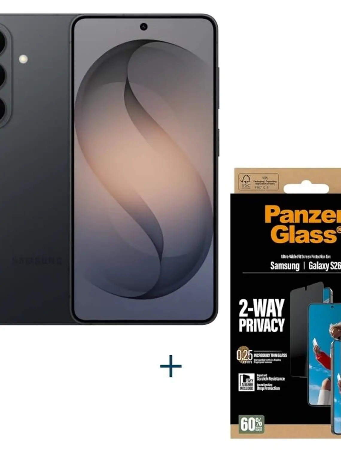 Samsung Galaxy S26 256Gb EE Black+Prot Priv Panzer 1