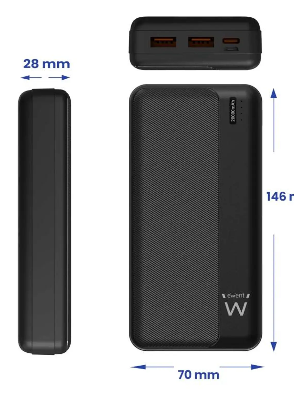 EWENT POWERBANK 20000mAh PD 22,5W 2