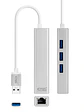 Nanocable Conversor USB 3.0 Ethernet + 3xUSB 3.0 - Miniatura 1