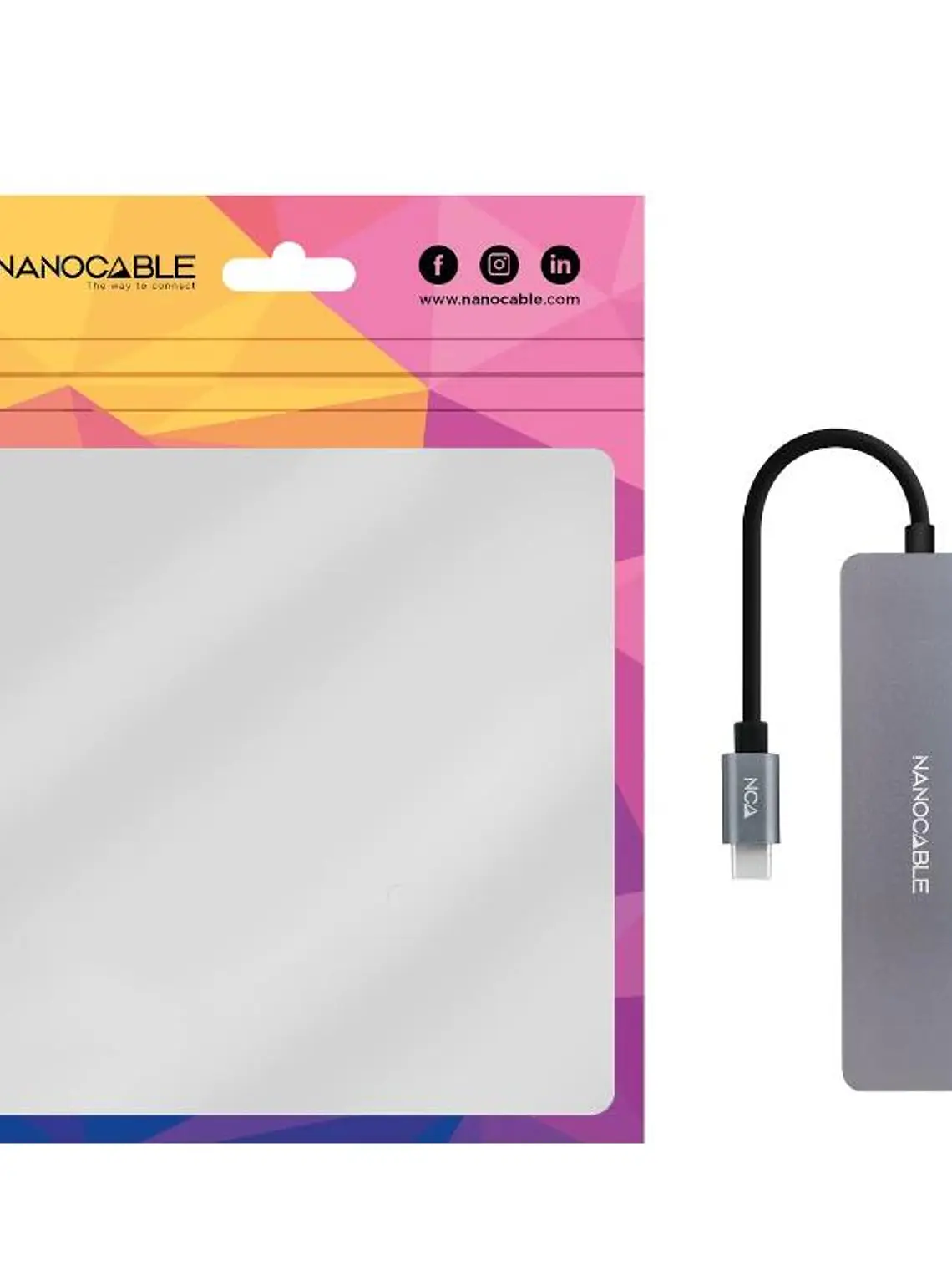 Nanocable HUB USB-C a 3xUSB 3.0/H+1xUSB-C/H 3