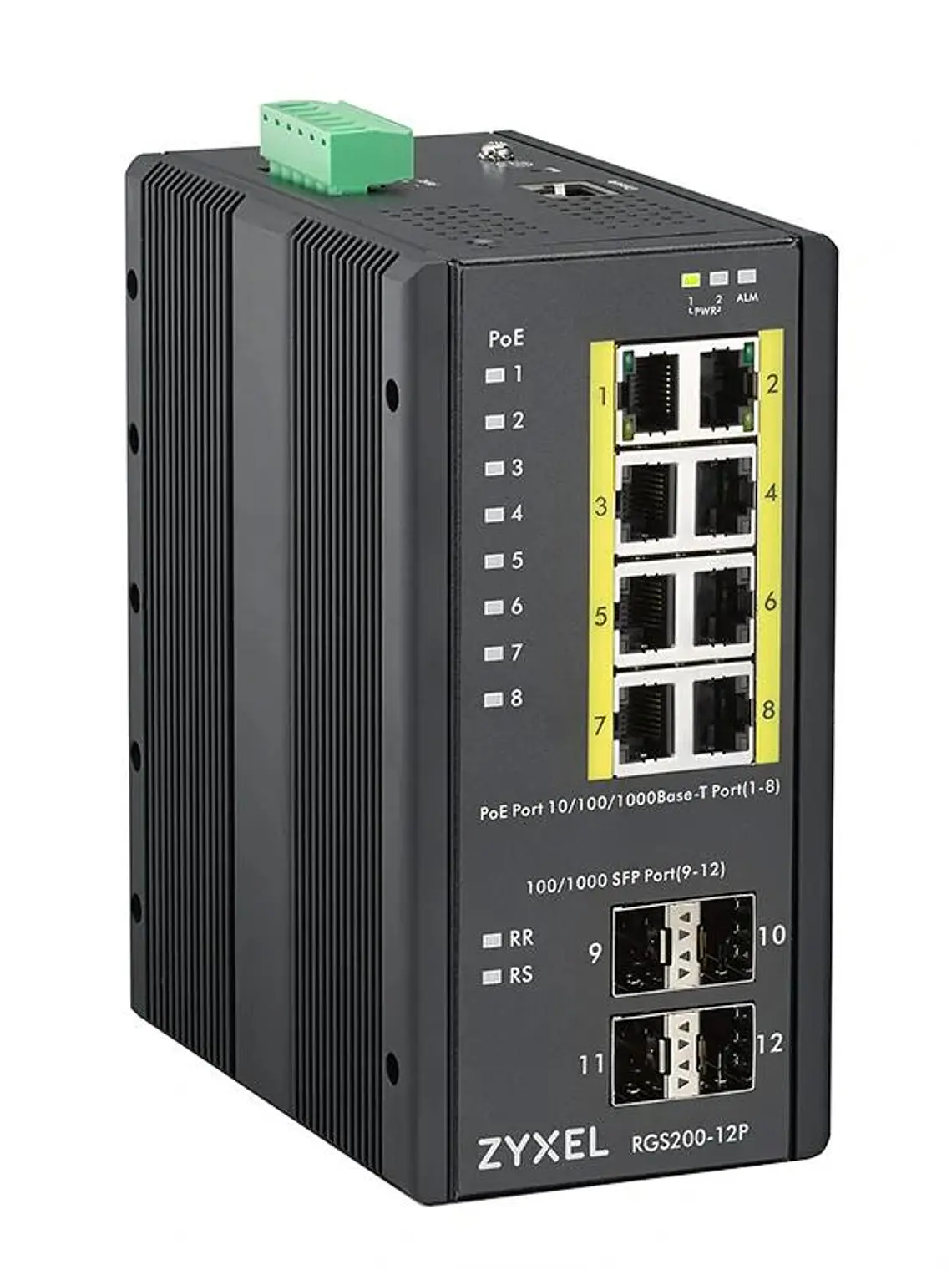 Zyxel RGS200-12P Switch POE Gest DIN 240W IP30 3