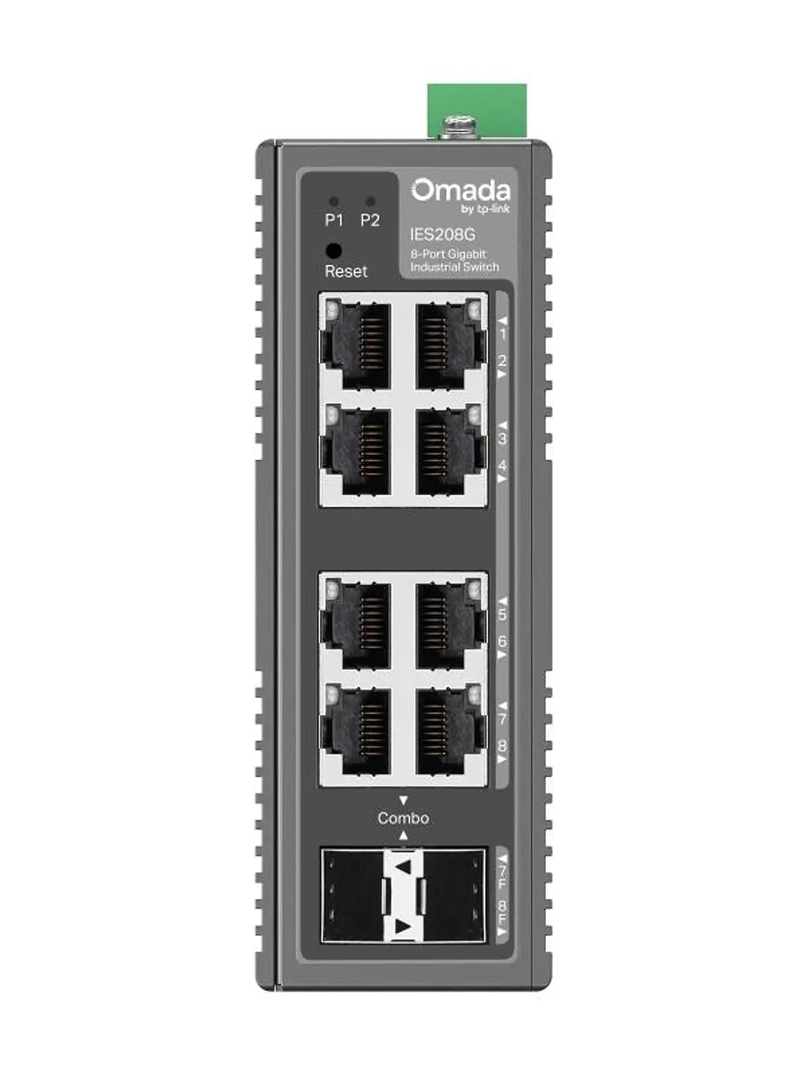 TP-Link IES208G Switch Industrial 6xG 1xSFP 2xCom 2