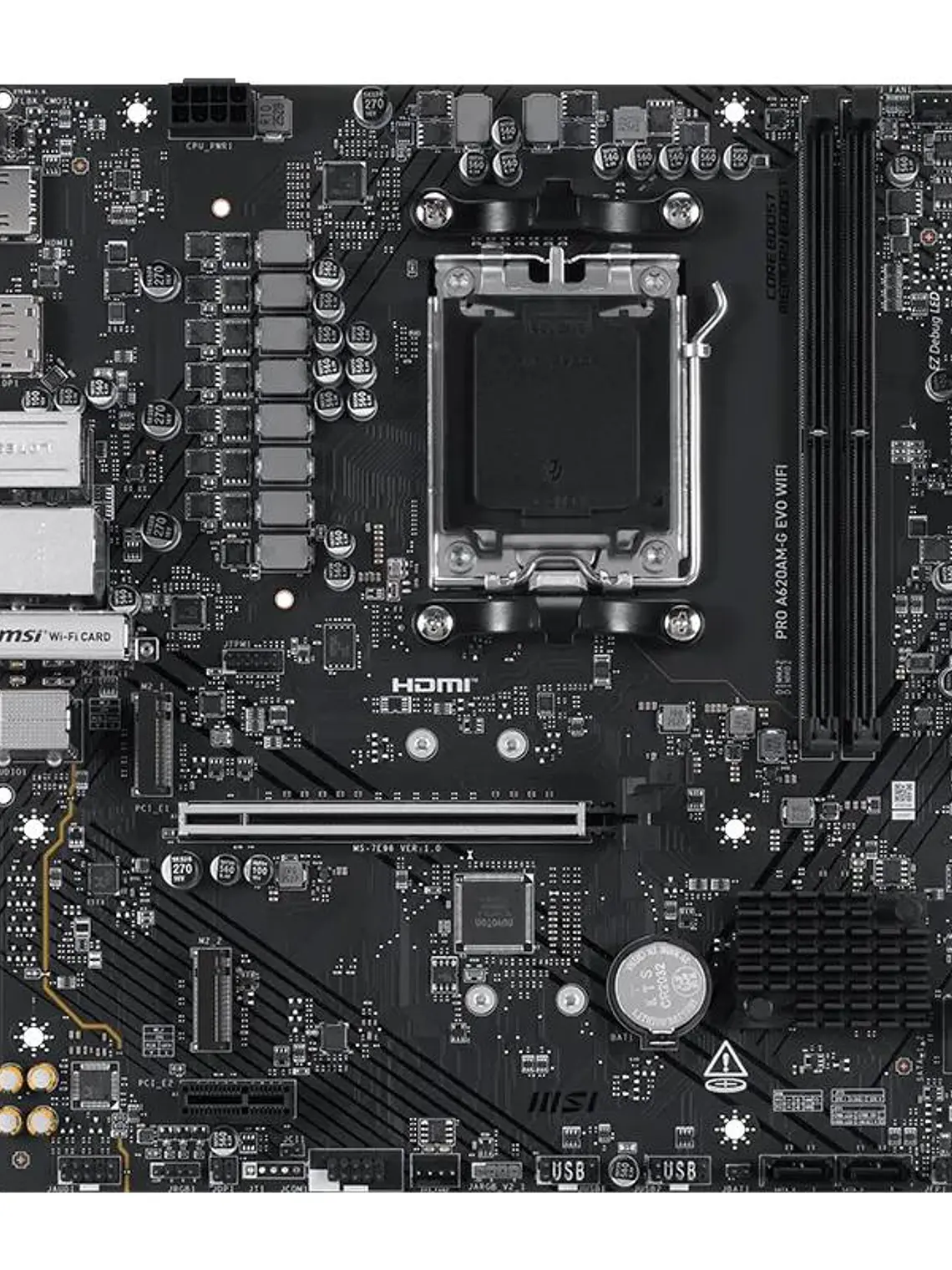 MSI Placa Base PRO A620AM-G EVO WIFI DDR5 mATX 2