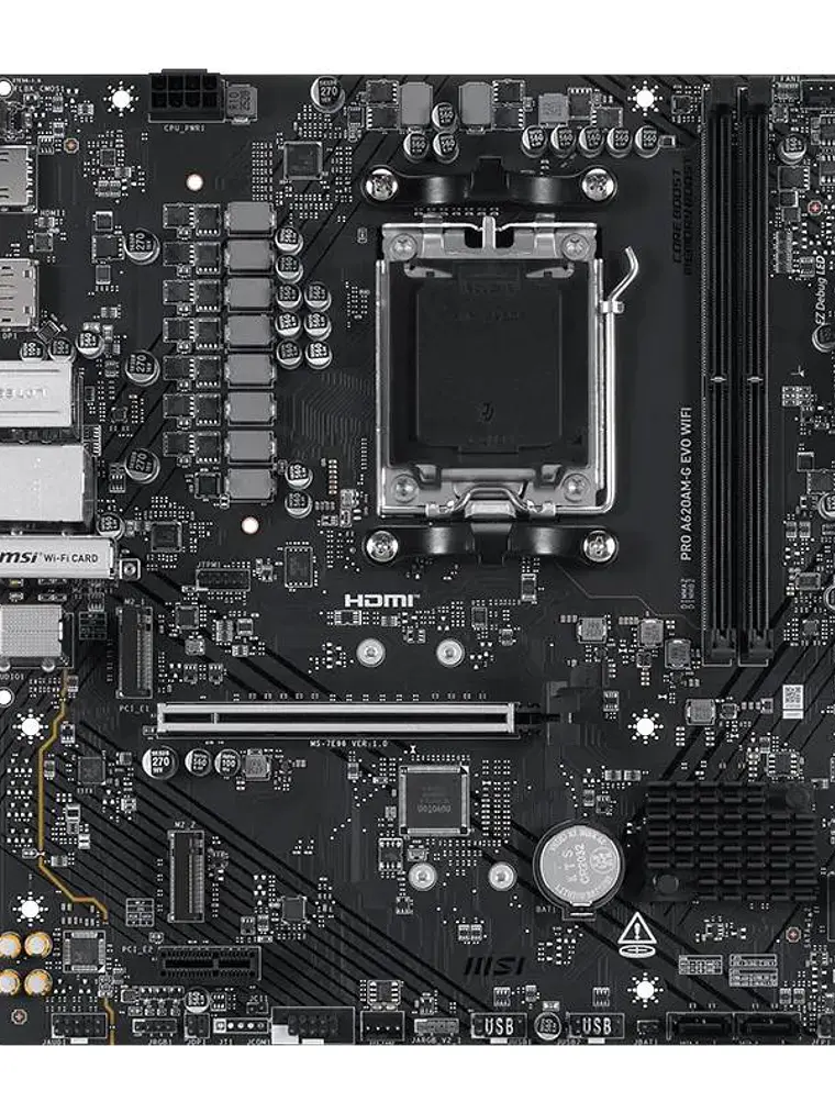 MSI Placa Base PRO A620AM-G EVO WIFI DDR5 mATX 2