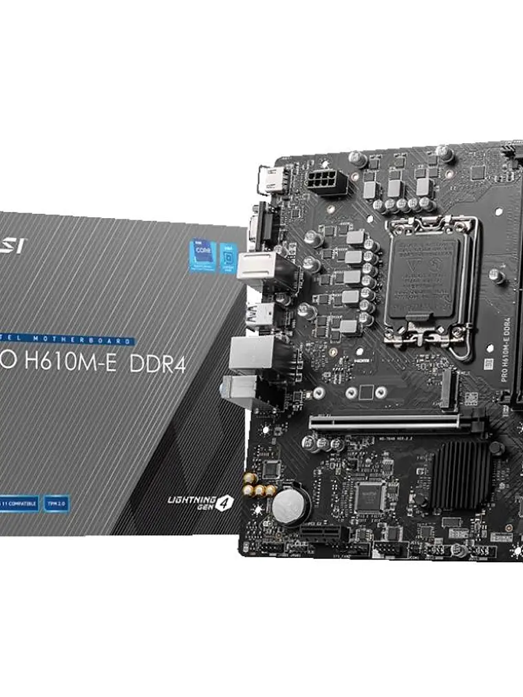 MSI Placa Base PRO H610M-E DDR4 mATX 1700 1