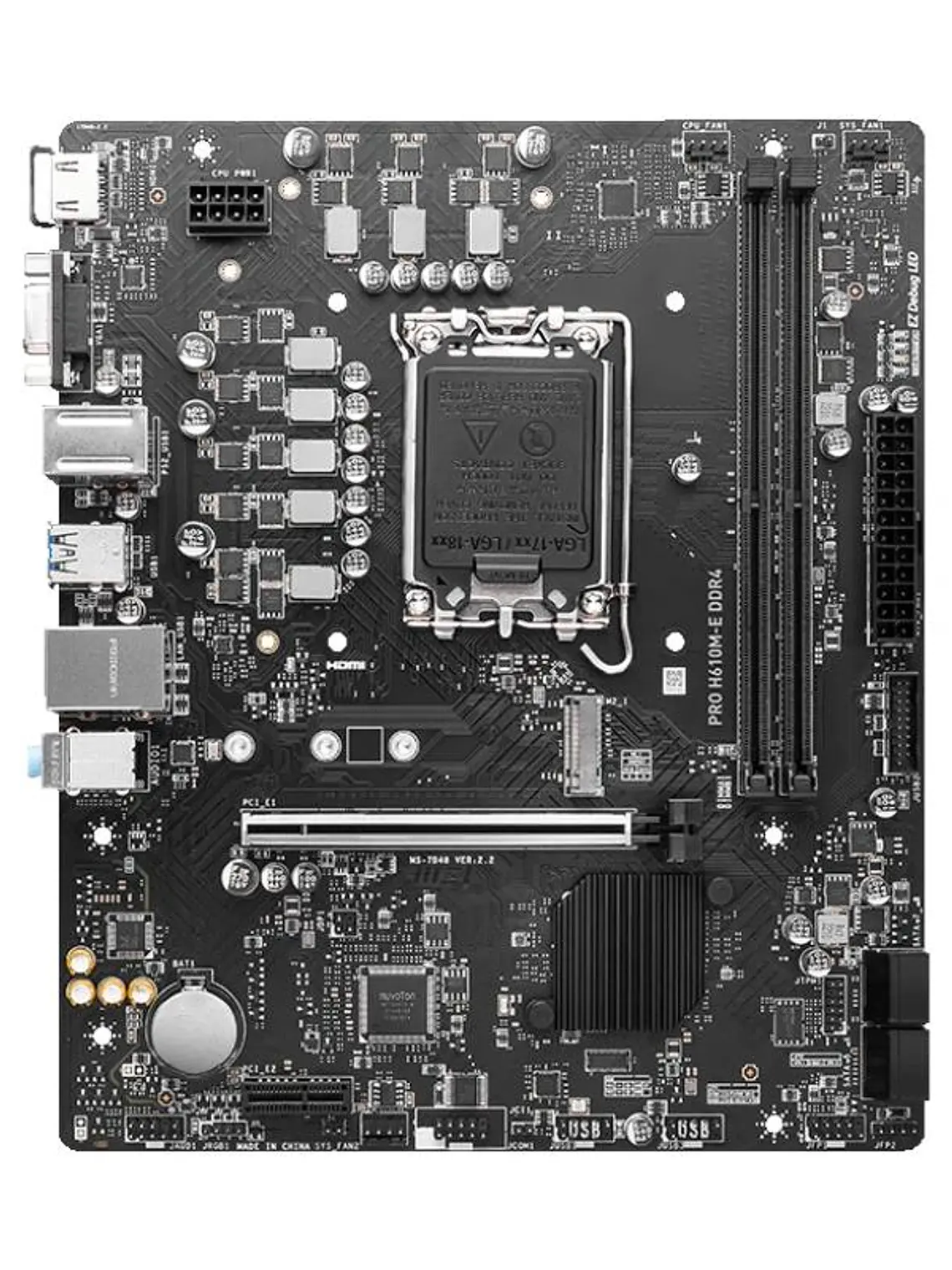 MSI Placa Base PRO H610M-E DDR4 mATX 1700 4