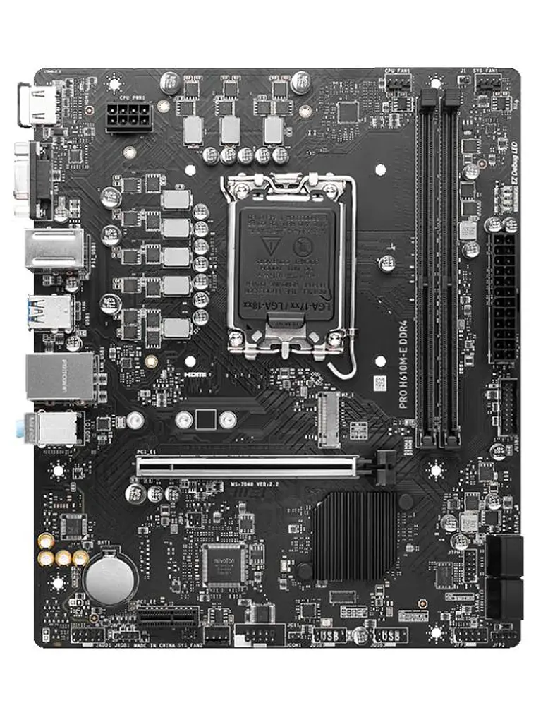 MSI Placa Base PRO H610M-E DDR4 mATX 1700 4
