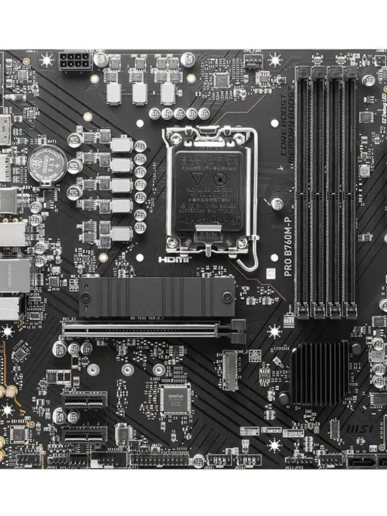 MSI Placa Base PRO B760M-P DDR5 mATX LGA1700 4