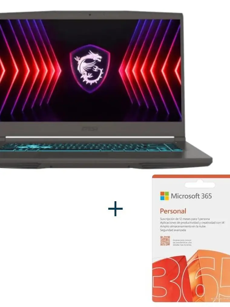 MSI Thin15-219ES AMD R7-7735HS W11H+ O365 Personal 1