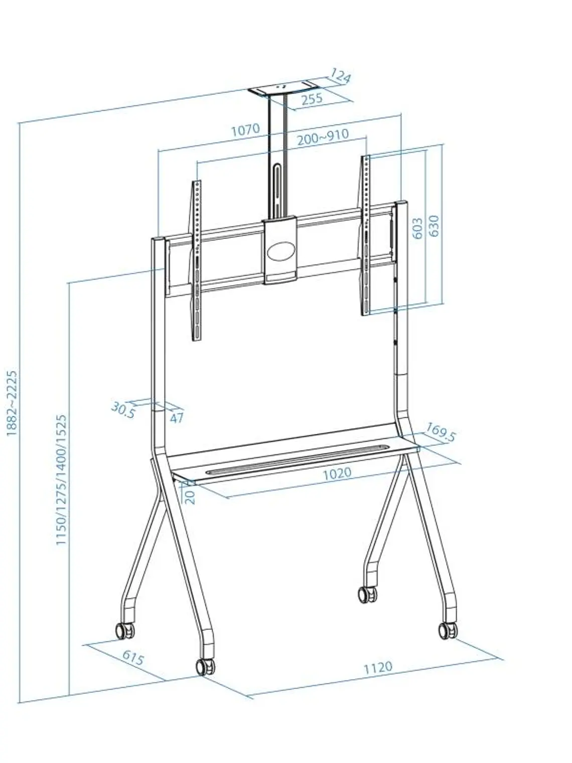 Tooq FS20208M-B Soporte suelo iSTAR 55