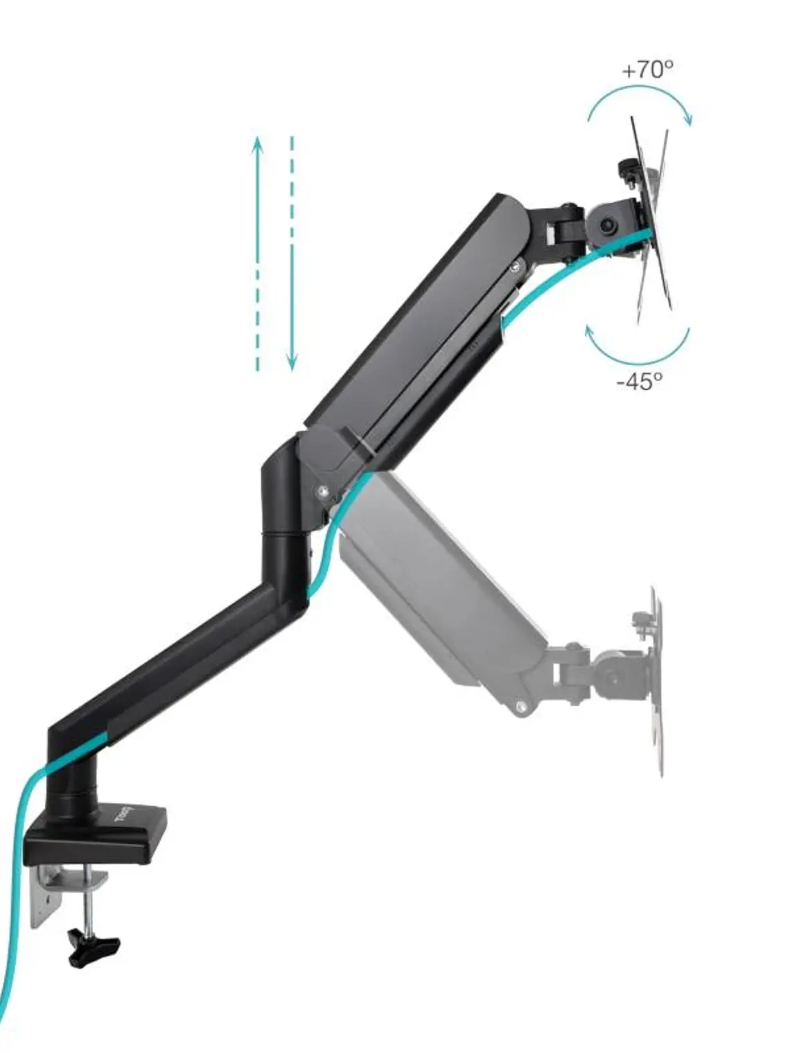 Tooq Soporte mesa DB1334TNR-B 1 brazo 13-34