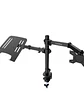 COOLBOX Soporte Monitor+Portátil Monobrazo Acero - Miniatura 3