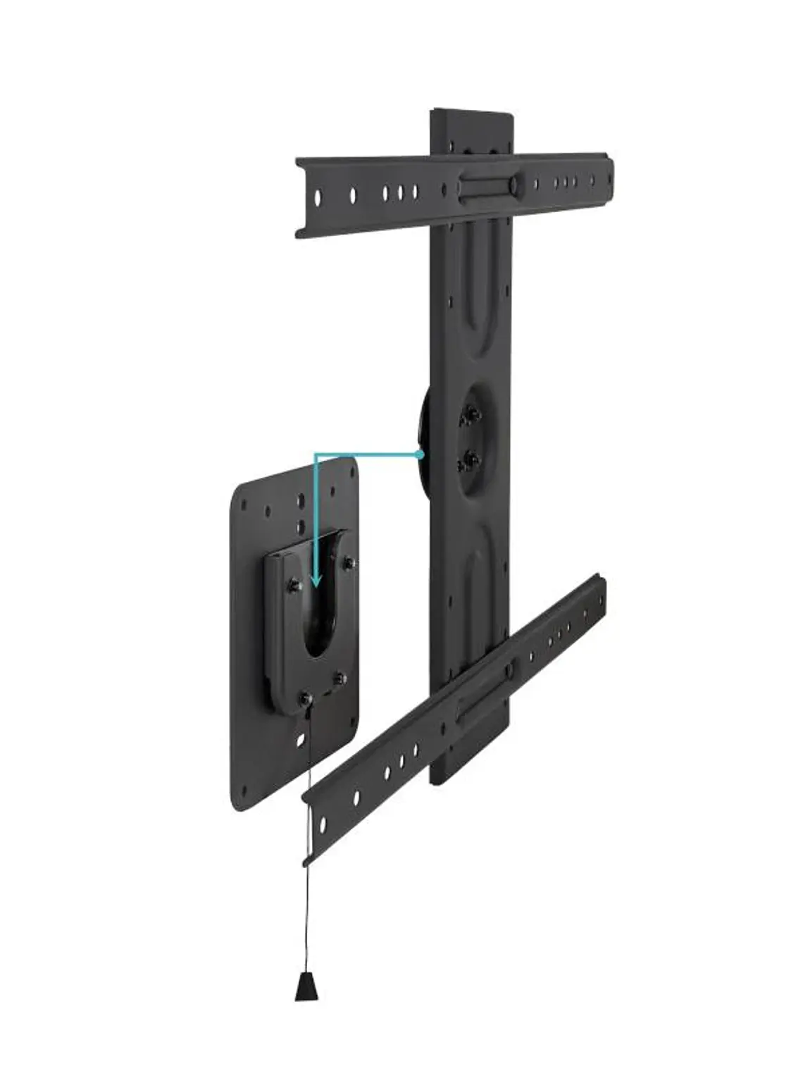 Tooq LP3780F-R Soporte pared rotación 360º Negro 3